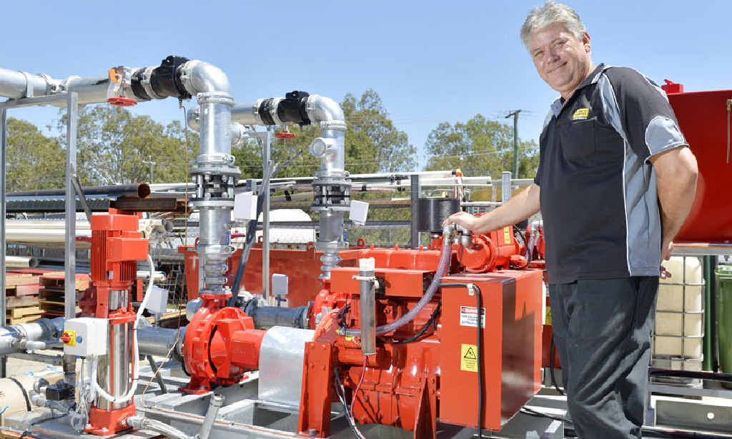HUMBLE BEGINNINGS: David Poussart from Skyline Pumps is general manager of the booming business in Raceview. HUMBLE BEGINNINGS: David Poussart from Skyline Pumps is general manager of the booming business in Raceview.