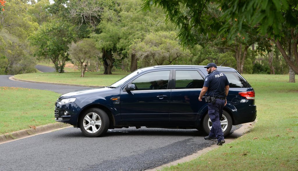 NO ACCESS: Police cordoned off the area behind the Norville Pool. Photo: Mike Knott / NewsMail NO ACCESS: Police cordoned off the area behind the Norville Pool. Photo: Mike Knott / NewsMail