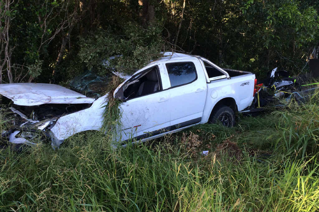 REFUSED BAIL: The driver of this ute that crashed on Telgraph Rd last Friday has been remanded in custody. REFUSED BAIL: The driver of this ute that crashed on Telgraph Rd last Friday has been remanded in custody.