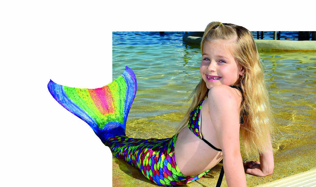 SPLASH: Savannah Ferris loves her mermaid tail, but is always supervised. SPLASH: Savannah Ferris loves her mermaid tail, but is always supervised.