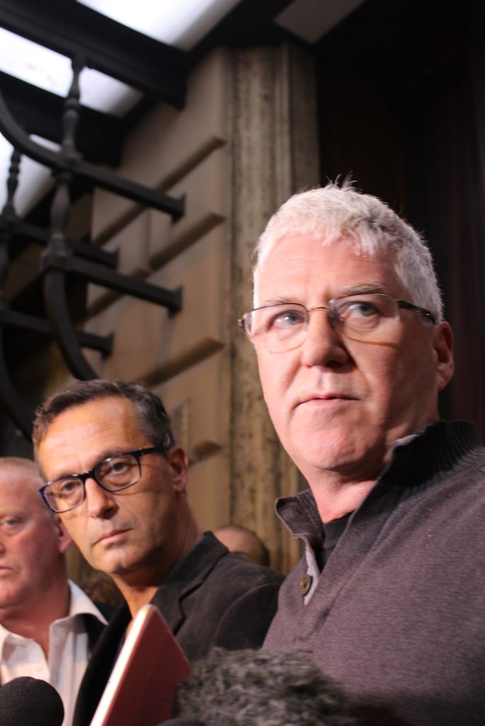 ON THE SPOT: Child sex abuse survivors David Ridsdale and Phil Nagle are in Rome to hear Cardinal Pell. ON THE SPOT: Child sex abuse survivors David Ridsdale and Phil Nagle are in Rome to hear Cardinal Pell.