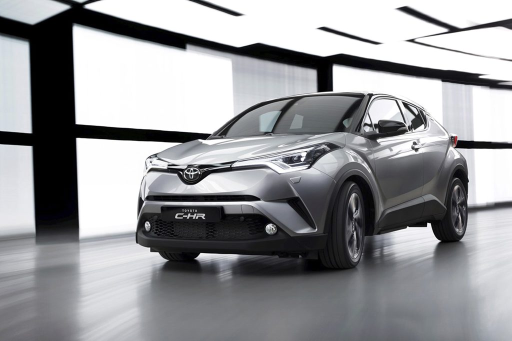 2017 Toyota C-HR small SUV. 2017 Toyota C-HR small SUV.