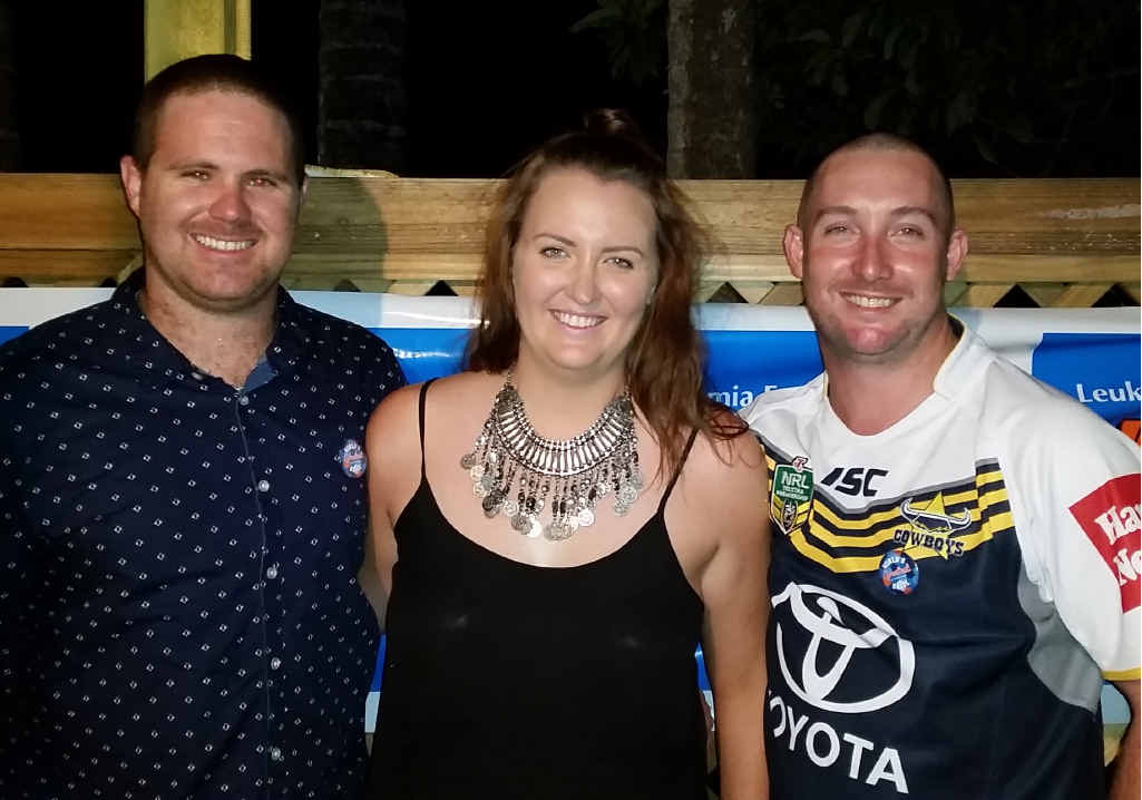 SHAVE FOR A CAUSE: Rianna Connors helped Michael Simpson and Daniel Robinson lose their locks on Friday. SHAVE FOR A CAUSE: Rianna Connors helped Michael Simpson and Daniel Robinson lose their locks on Friday.