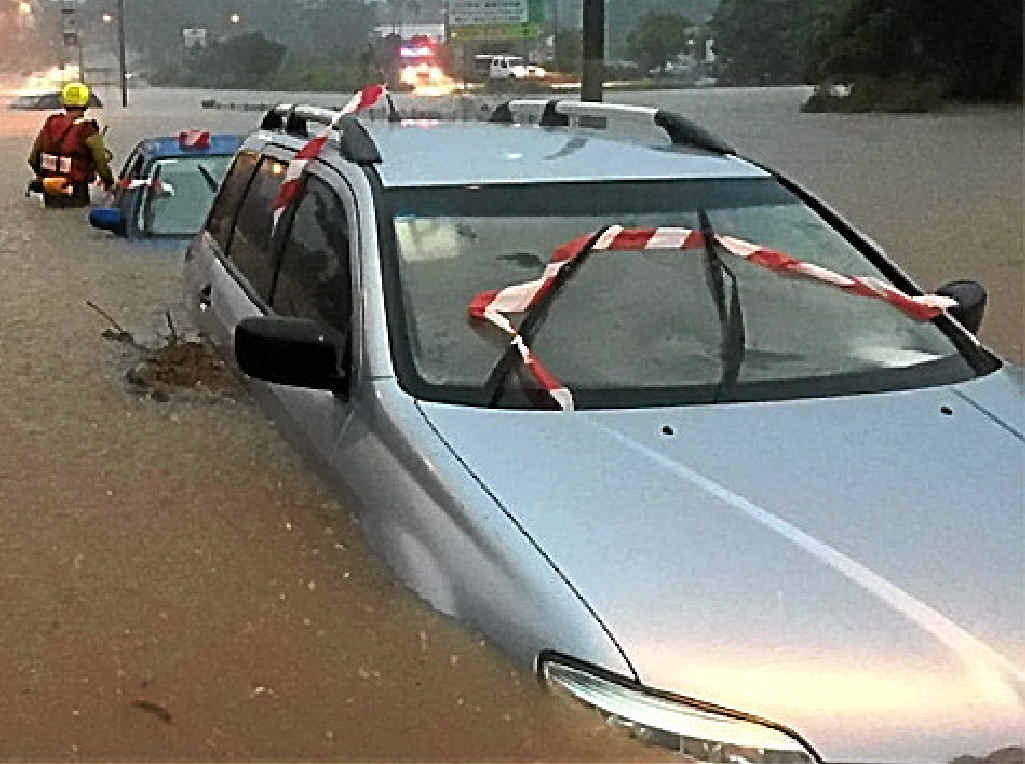 DESTRUCTIVE: Floodwaters in Brisbane on May 1 last year. DESTRUCTIVE: Floodwaters in Brisbane on May 1 last year.