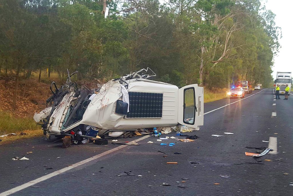 Shortly before 1am on Thursday, 3 March 2016, emergency services were called to a section of Pacific Highway six kilometres south of Grafton following a head-on collision between a northbound van and a southbound B-double truck.The driver of the van sustained serious injuries and was taken to Coffs Harbour Hospital. The truck driver was taken to Grafton Hospital for treatment of minor injuries. Shortly before 1am on Thursday, 3 March 2016, emergency services were called to a section of Pacific Highway six kilometres south of Grafton following a head-on collision between a northbound van and a southbound B-double truck.The driver of the van sustained serious injuries and was taken to Coffs Harbour Hospital. The truck driver was taken to Grafton Hospital for treatment of minor injuries.