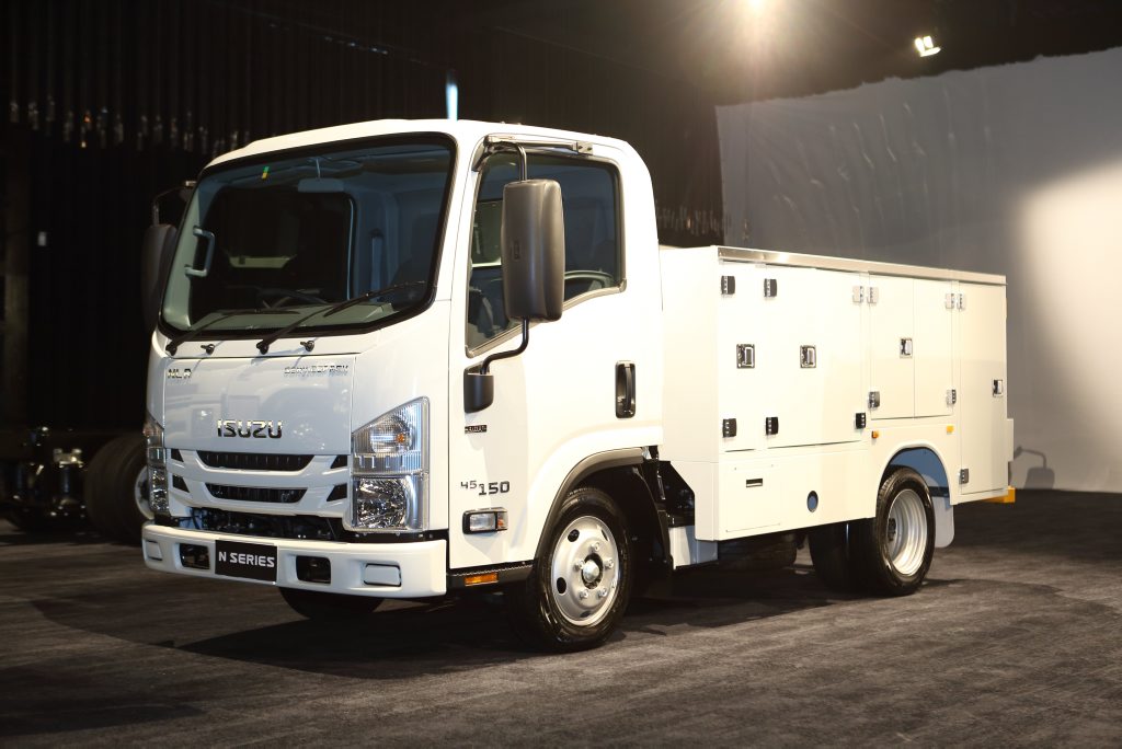 LOCK UP: Innovative Isuzu truck with Service Pack brings eight lockers to make it an appealing choice for tradies who don't have a truck license. LOCK UP: Innovative Isuzu truck with Service Pack brings eight lockers to make it an appealing choice for tradies who don't have a truck license.