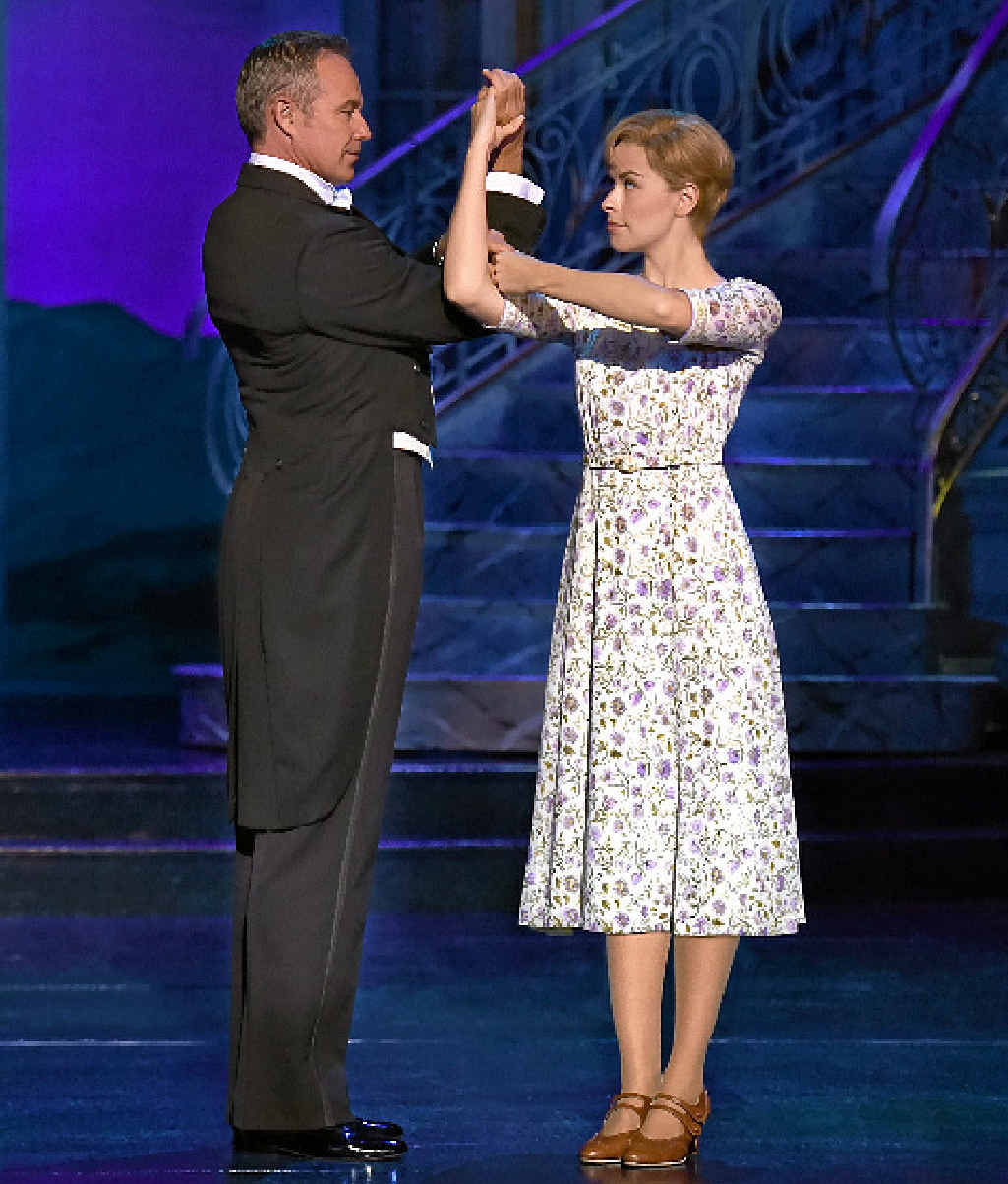Cameron Daddo and Amy Lehpamer dance in The Sound of Music stage production. Cameron Daddo and Amy Lehpamer dance in The Sound of Music stage production.