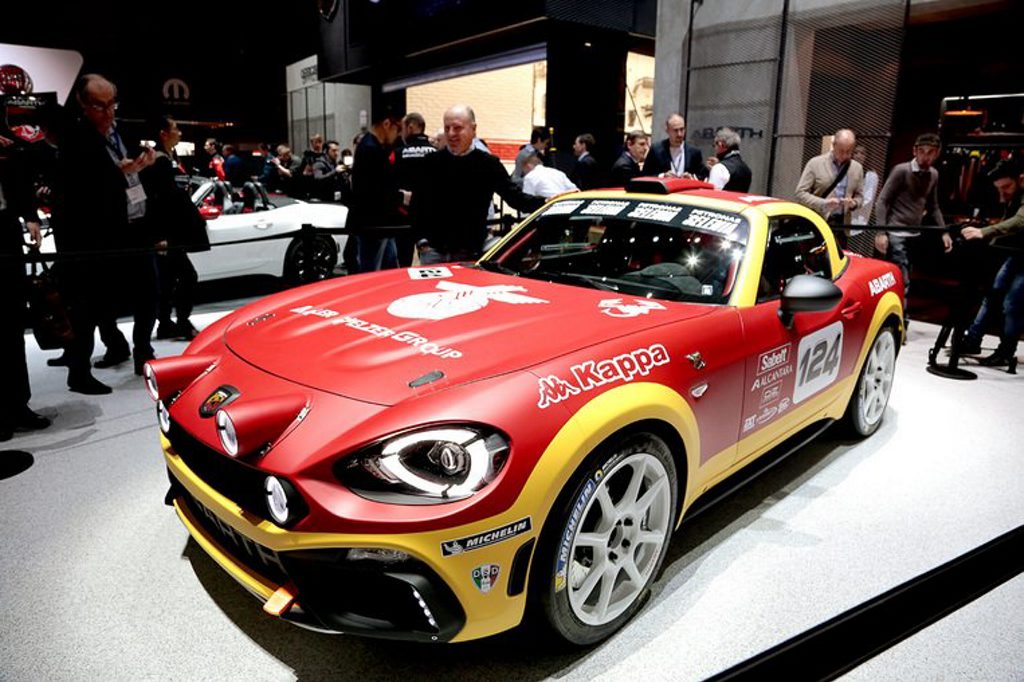 Abarth 124 Rally at the 2016 Geneva Motor Show. Photo: Contributed. Abarth 124 Rally at the 2016 Geneva Motor Show. Photo: Contributed.