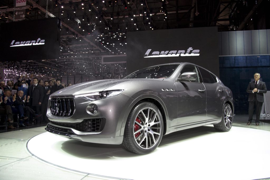 Maserati Levante SUV at the 2016 Geneva Motor Show. Photo: Contributed Maserati Levante SUV at the 2016 Geneva Motor Show. Photo: Contributed