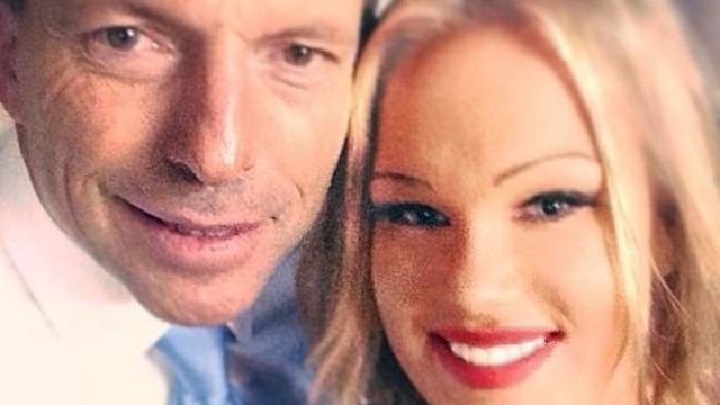 Tamara Candy with Tony Abbott. Tamara Candy with Tony Abbott.
