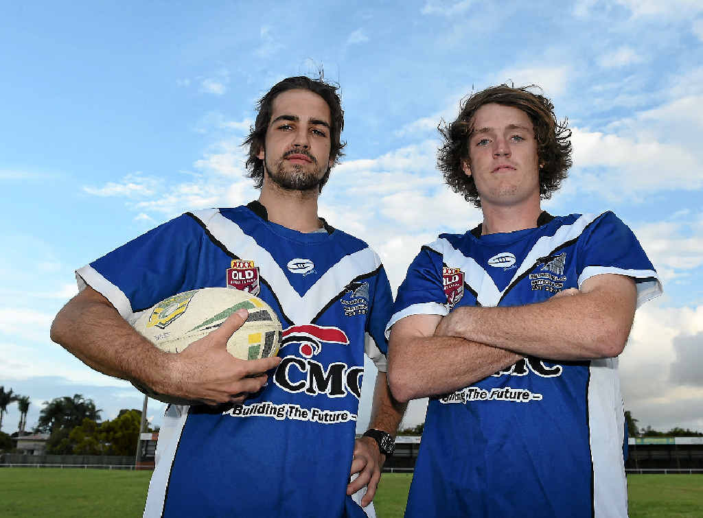 YOUNG GENERALS: Jack Horder, 18, and Luke Waters, 21, will lead Wallaroos in their Bundaberg Rugby League campaign this season. YOUNG GENERALS: Jack Horder, 18, and Luke Waters, 21, will lead Wallaroos in their Bundaberg Rugby League campaign this season.