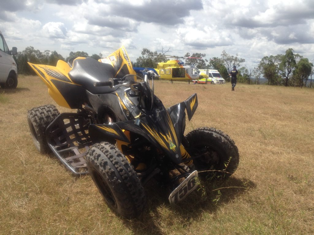 CAREFLIGHT: Teenage boy airlifted from Kingaroy after quad bike accident. Contributed CAREFLIGHT: Teenage boy airlifted from Kingaroy after quad bike accident. Contributed