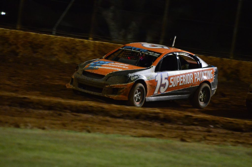 GOT IT: Max Clarke won the third round of the modified sedan IBRP Golden Helmet Series. Photo Keagan Elder / South Burnett Times GOT IT: Max Clarke won the third round of the modified sedan IBRP Golden Helmet Series. Photo Keagan Elder / South Burnett Times