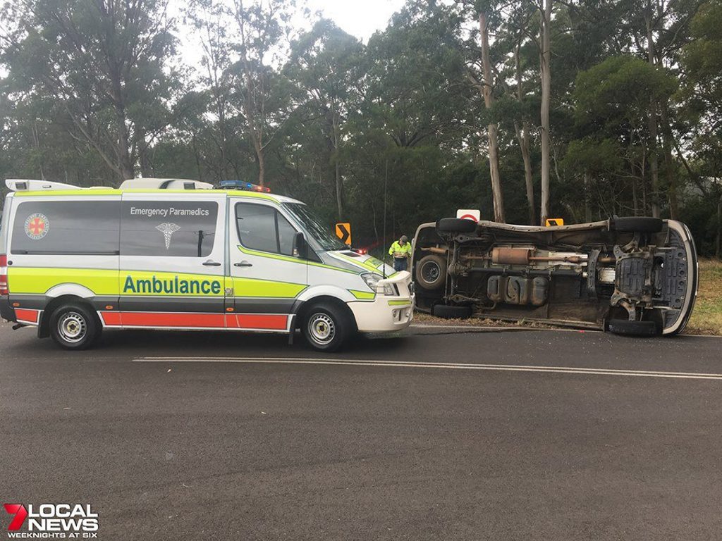 The car on its side. Photo 7 Local News Toowoomba The car on its side. Photo 7 Local News Toowoomba
