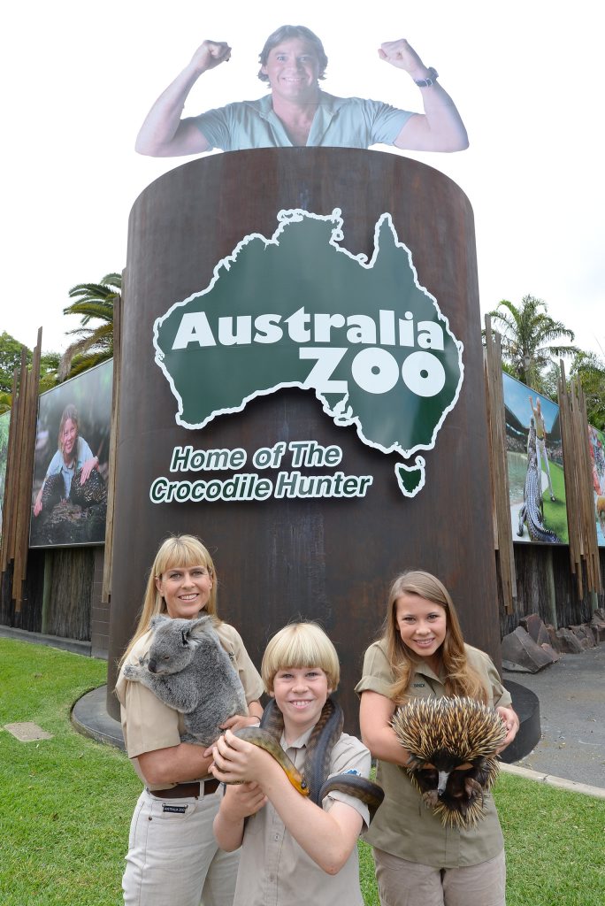 Terri, Robert and Bindi Irwin at Australia Zoo, which won the Major Tourist Attractions category at the 2015 Queensland Tourism Awards. CONTRIBUTED / QLD131115zoo1 Terri, Robert and Bindi Irwin at Australia Zoo, which won the Major Tourist Attractions category at the 2015 Queensland Tourism Awards. CONTRIBUTED / QLD131115zoo1