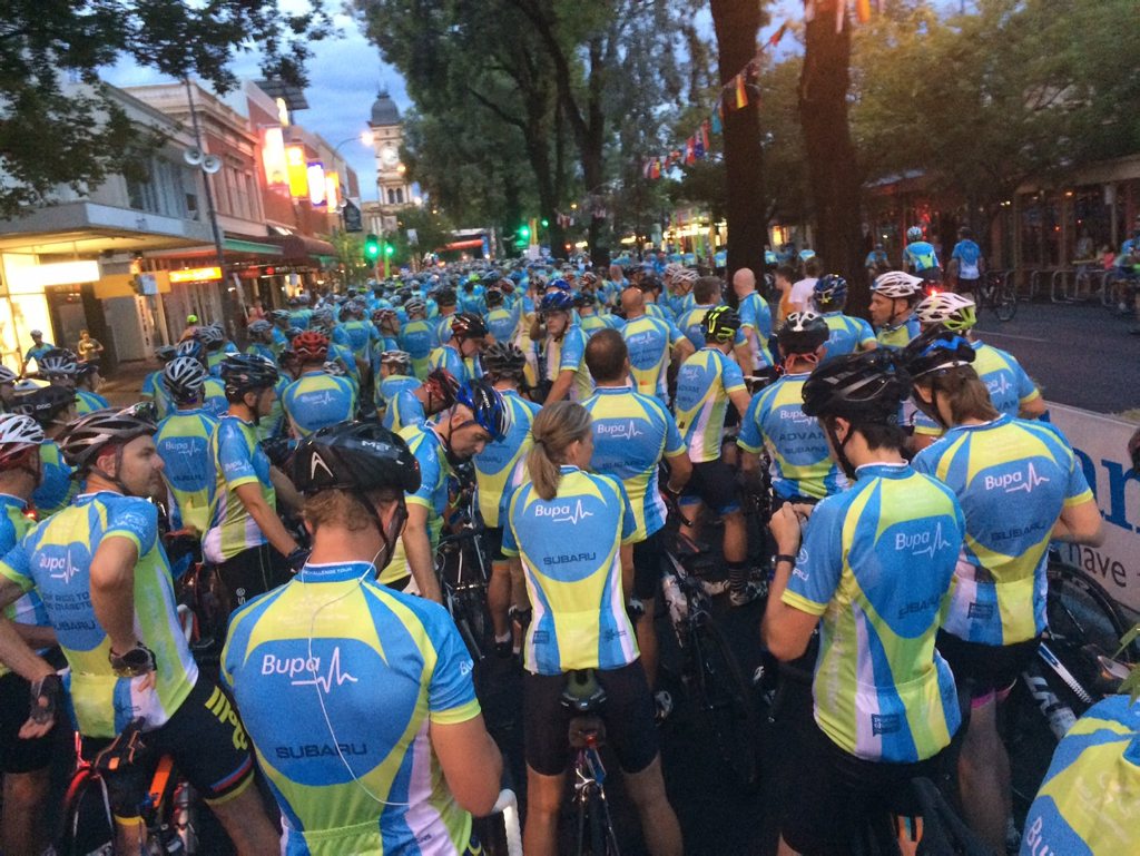 Norwood start line at the 2016 Bupa Challenge Tour. Photo: Iain Curry Norwood start line at the 2016 Bupa Challenge Tour. Photo: Iain Curry