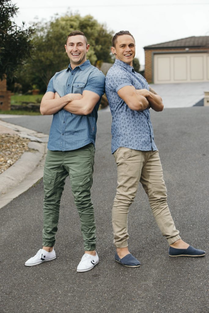 My Kitchen Rules contestants Alex Ebert and Gareth Cochran. My Kitchen Rules contestants Alex Ebert and Gareth Cochran.