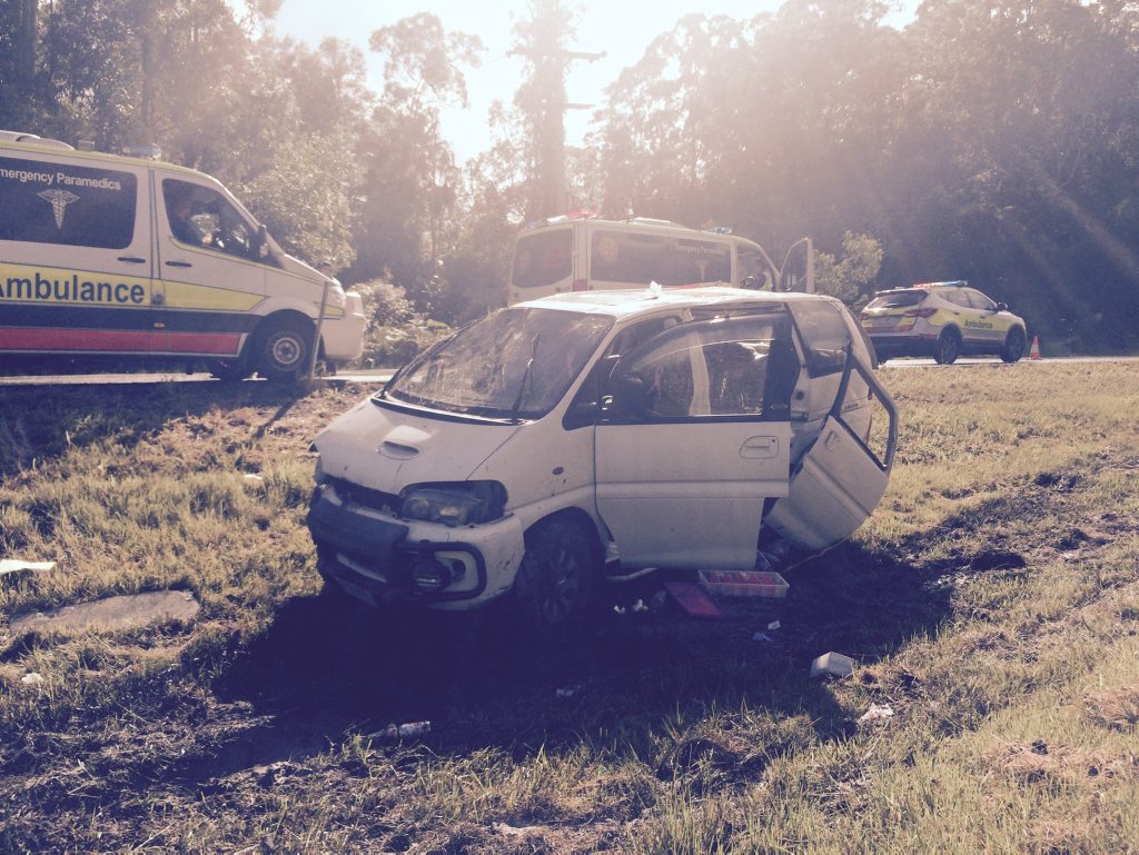 Three people were taken to hospital with minor injuries. Three people were taken to hospital with minor injuries.