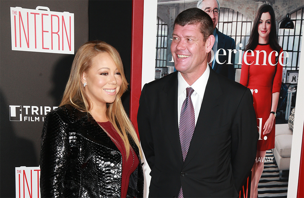 Mariah Carey and James Packer. Mariah Carey and James Packer.