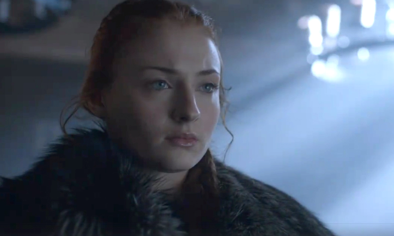 Sophie Turner as Sansa Stark in a scene from season six of Game of Thrones. Sophie Turner as Sansa Stark in a scene from season six of Game of Thrones.