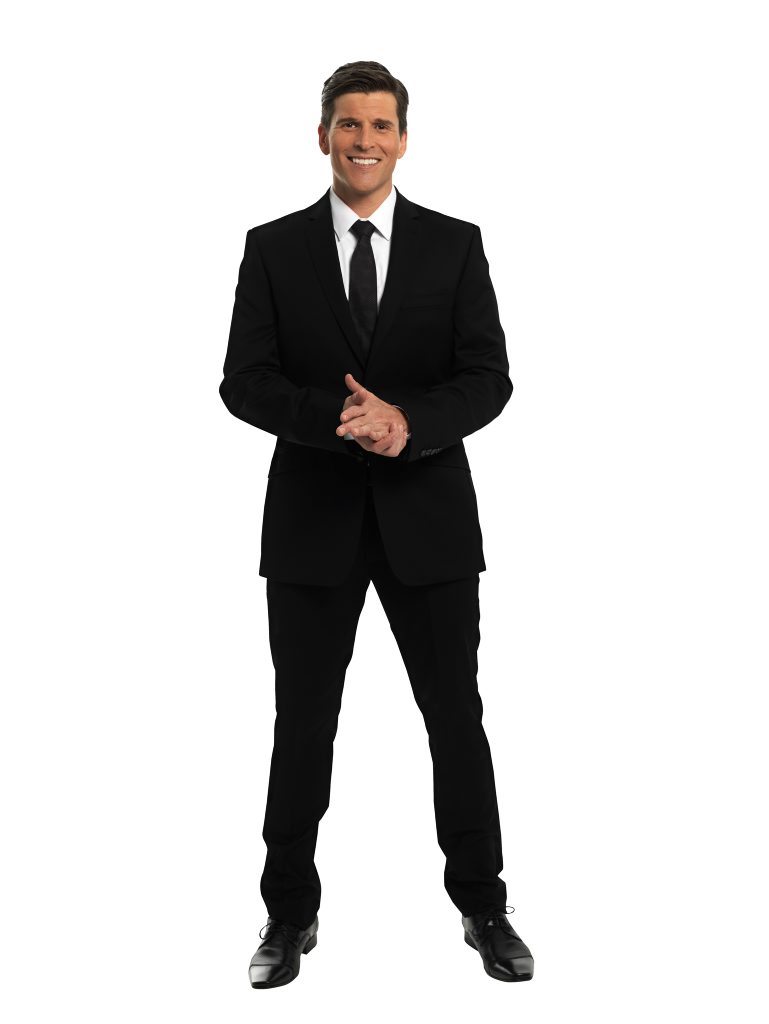 Osher Gunsberg hosts the TV series The Bachelor. Osher Gunsberg hosts the TV series The Bachelor.