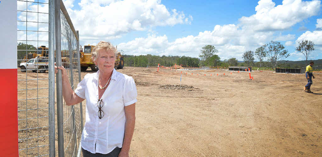 EXCITING TIMES: Curra Country Real Estate principal Robyn Nelmes at the new United service station site which she says will help the Bruce Hwy bring wealth to the area. EXCITING TIMES: Curra Country Real Estate principal Robyn Nelmes at the new United service station site which she says will help the Bruce Hwy bring wealth to the area.