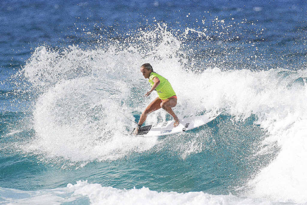 INTO THE ROXY PRO: Junior world champion Isabella Nichols won the Roxy Pro Trials to earn a wildcard in the main event. INTO THE ROXY PRO: Junior world champion Isabella Nichols won the Roxy Pro Trials to earn a wildcard in the main event.