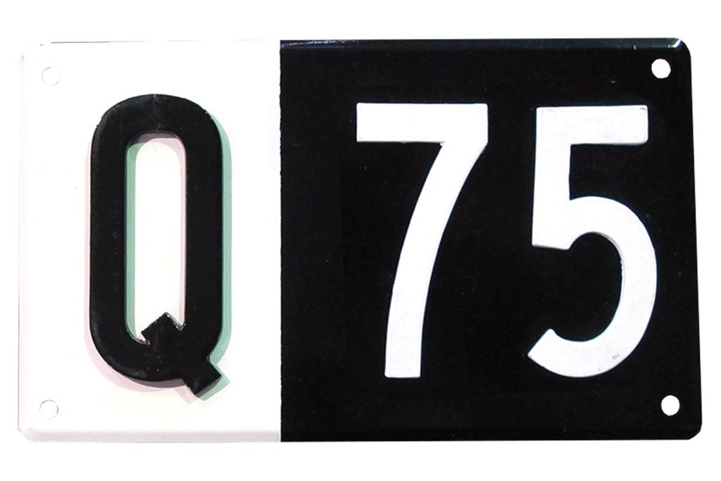YOUR ALTERNATIVE: An estimate of $55,000-$60,000 for Q75 private plate. Is it a sounder investment though? It was last sold 30 years ago for around $3000. YOUR ALTERNATIVE: An estimate of $55,000-$60,000 for Q75 private plate. Is it a sounder investment though? It was last sold 30 years ago for around $3000.