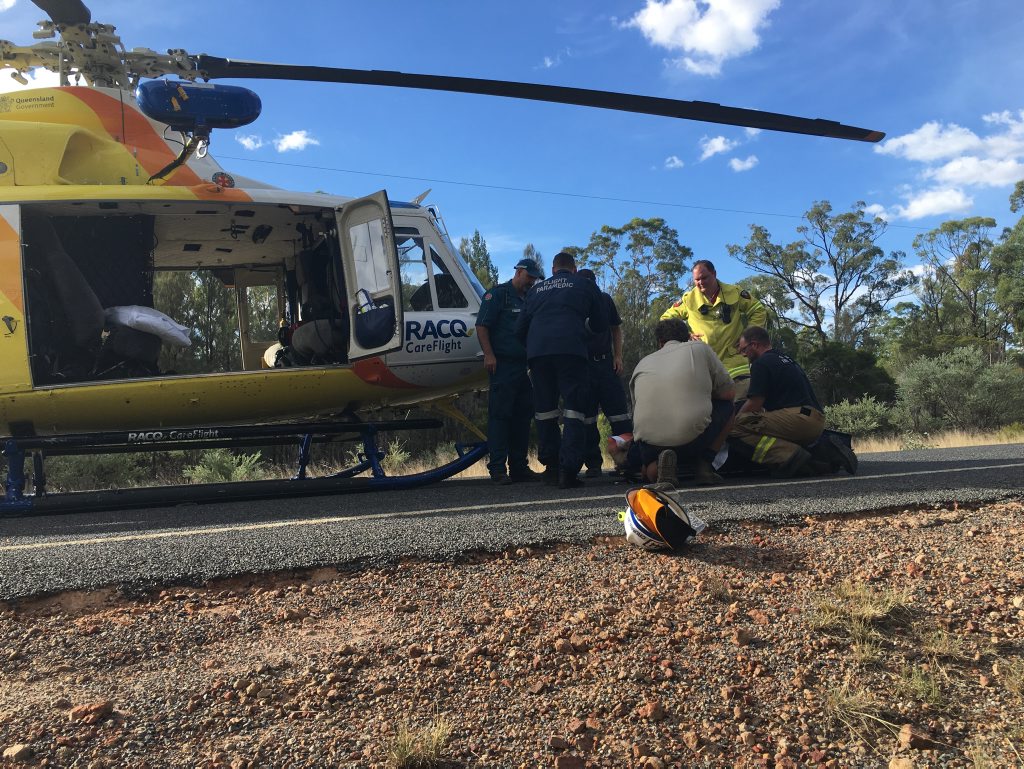 The scene of the crash near Millmerran. The scene of the crash near Millmerran.