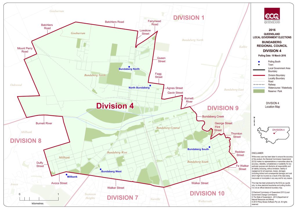 ELECTION 2016: Division 4 map Photo Electoral Commision Queensland. ELECTION 2016: Division 4 map Photo Electoral Commision Queensland.