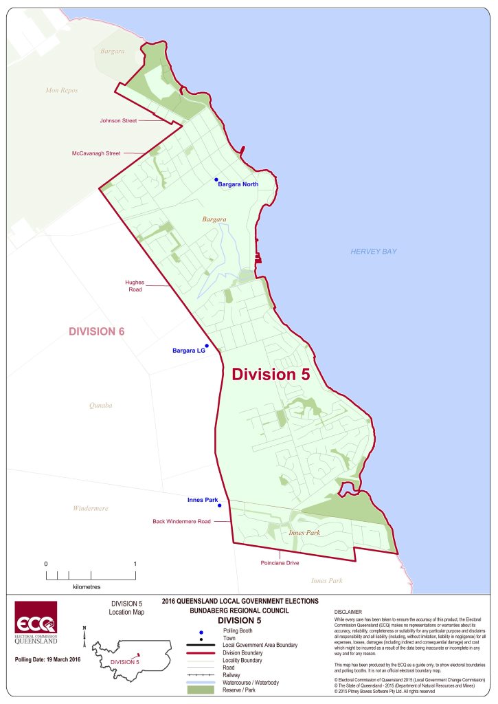 ELECTION 2016: Division 5 map Photo Electoral Commision Queensland. ELECTION 2016: Division 5 map Photo Electoral Commision Queensland.