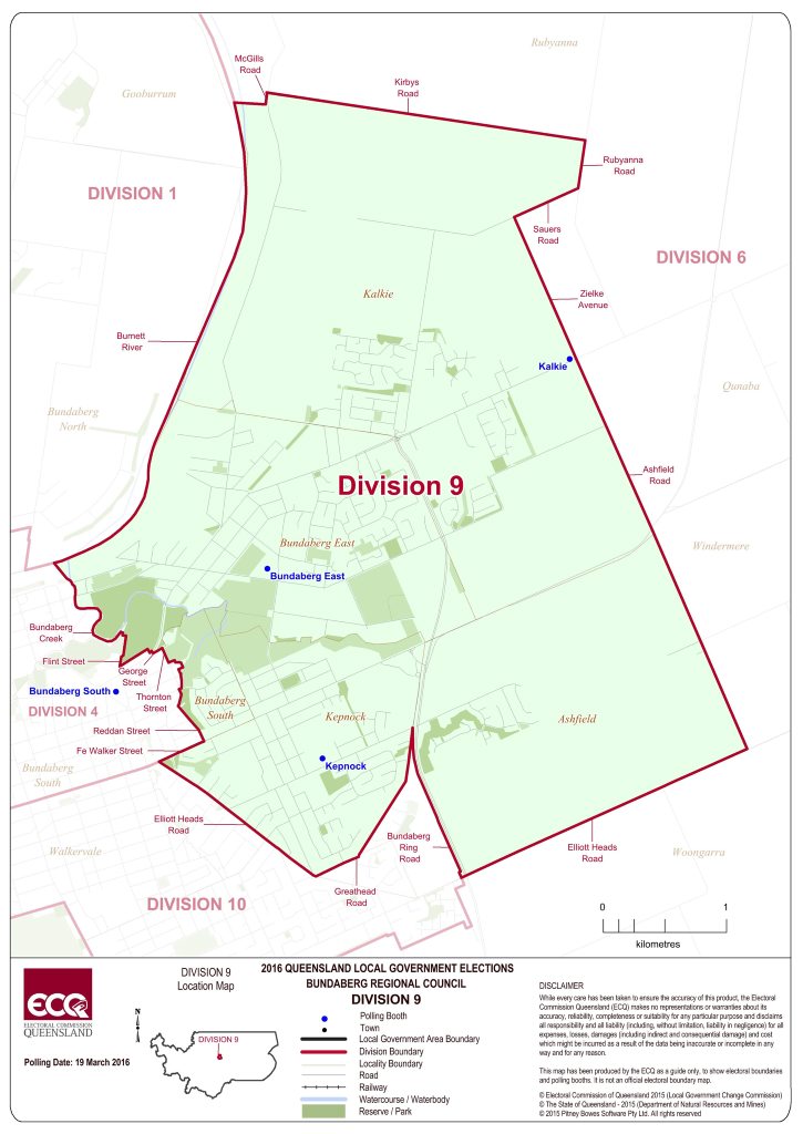 ELECTION 2016: Division 9 map Photo Electoral Commision Queensland. ELECTION 2016: Division 9 map Photo Electoral Commision Queensland.