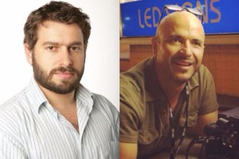 Reporter Linton Besser and camera operator Louie Eroglu were arrested in the city of Kuching. Reporter Linton Besser and camera operator Louie Eroglu were arrested in the city of Kuching.