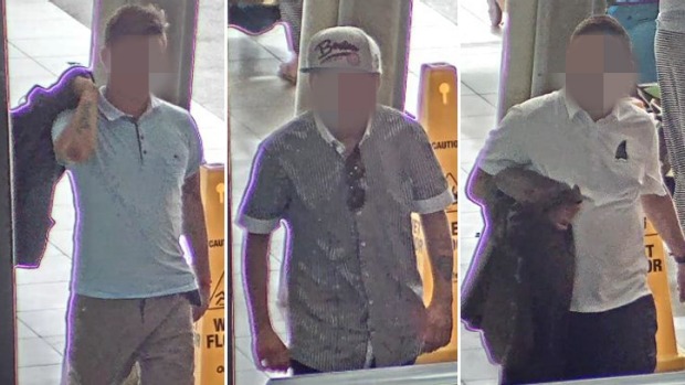 Three men police believe were involved in a Gold Coast robbery. Three men police believe were involved in a Gold Coast robbery.