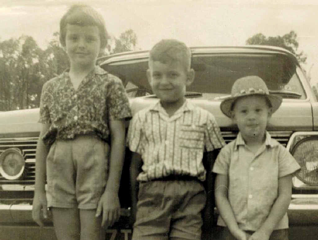 Marilyn Wallman, then 9, with her siblings. David, 6, and Rex, 4. Marilyn Wallman, then 9, with her siblings. David, 6, and Rex, 4.