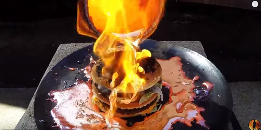 What happens when you try to set a Big Mac on fire with copper lava? Witchcraft, it turns out. What happens when you try to set a Big Mac on fire with copper lava? Witchcraft, it turns out.