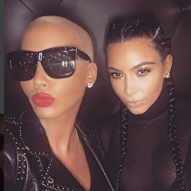 Kim Kardashian and Amber Rose Kim Kardashian and Amber Rose
