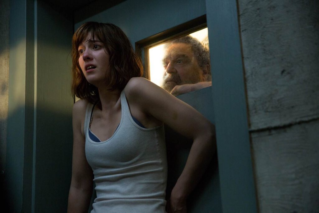 FOR REVIEW AND PREVIEW PURPOSES ONLY. Mary Elizabeth Winstead and John Goodman in a scene from the movie 10 Cloverfield Lane. Supplied by Paramount Pictures. FOR REVIEW AND PREVIEW PURPOSES ONLY. Mary Elizabeth Winstead and John Goodman in a scene from the movie 10 Cloverfield Lane. Supplied by Paramount Pictures.