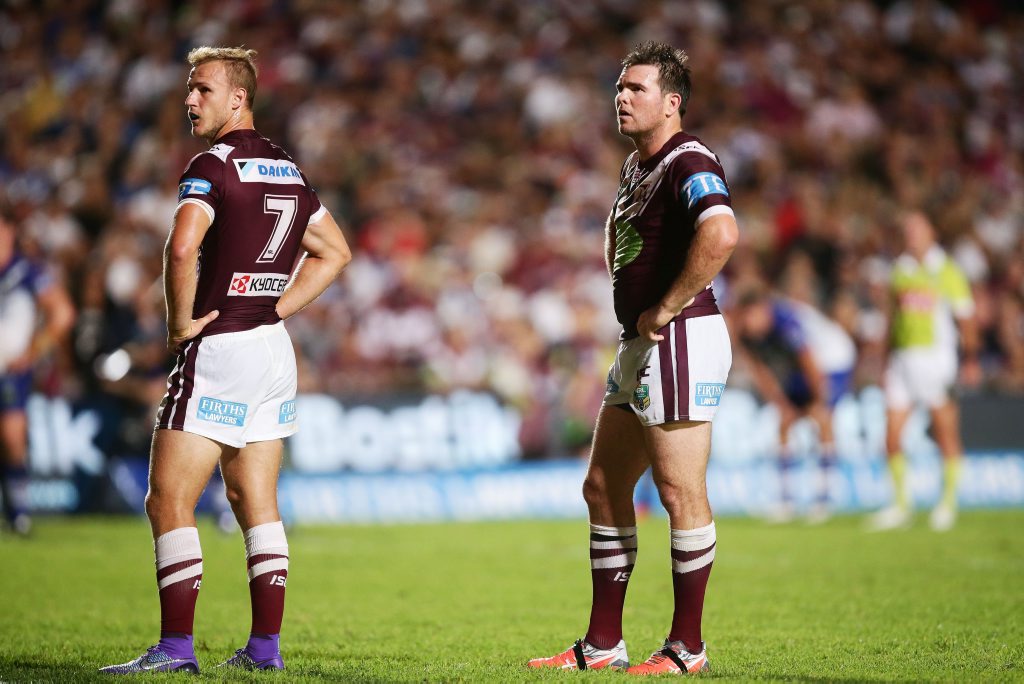 Daly Cherry-Evans looks dejected after the Sea Eagles' lastest defeat. Photo: AAP Image. Daly Cherry-Evans looks dejected after the Sea Eagles' lastest defeat. Photo: AAP Image.
