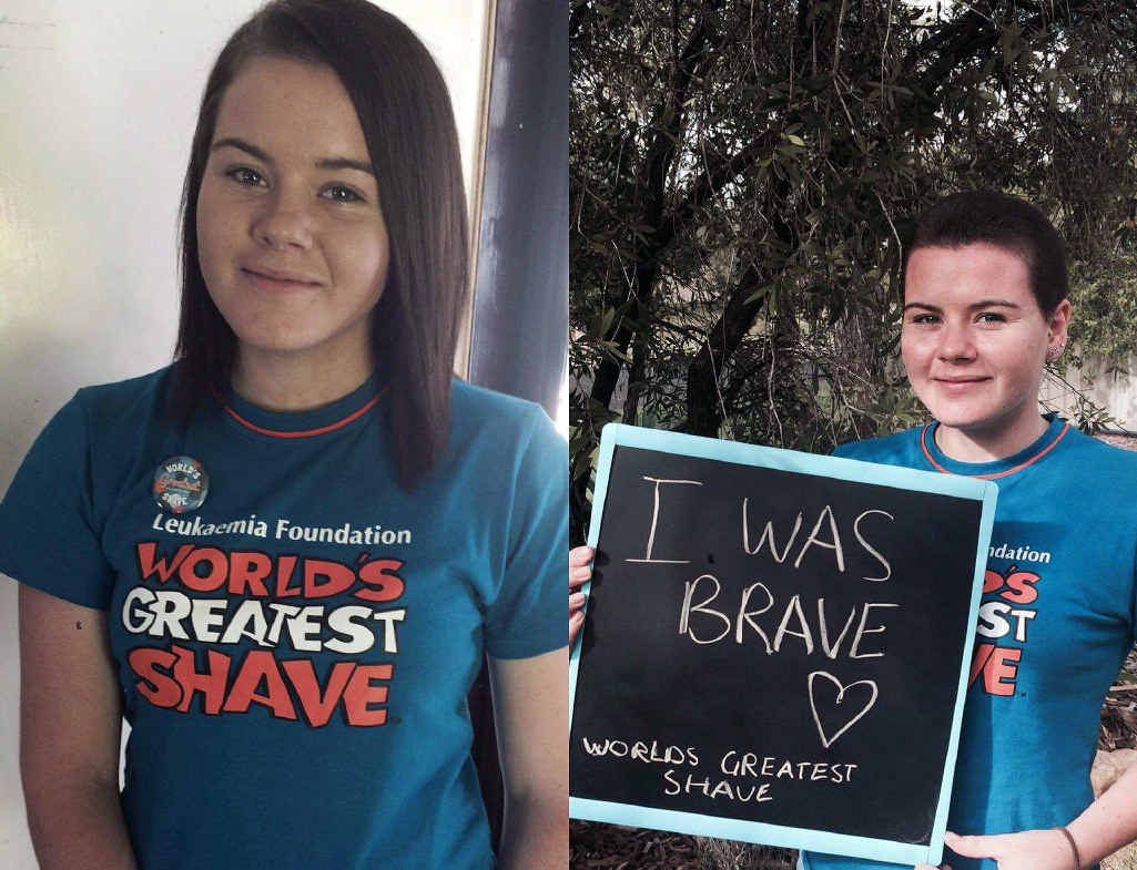 AWESOME: Courtney Vanderpool takes part in the World's Greatest Shave, smashing her fundraising goal. AWESOME: Courtney Vanderpool takes part in the World's Greatest Shave, smashing her fundraising goal.