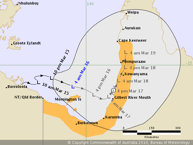 A cyclone is expected to form on Thursday and the BOM has released this map of its projected path. A cyclone is expected to form on Thursday and the BOM has released this map of its projected path.
