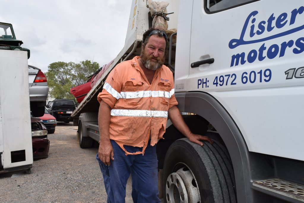 NOT HAPPY: Tow truck driver Anthony Dow knows all to well how bad the Bruce Hwy is. Photo Declan Cooley / The Observer NOT HAPPY: Tow truck driver Anthony Dow knows all to well how bad the Bruce Hwy is. Photo Declan Cooley / The Observer