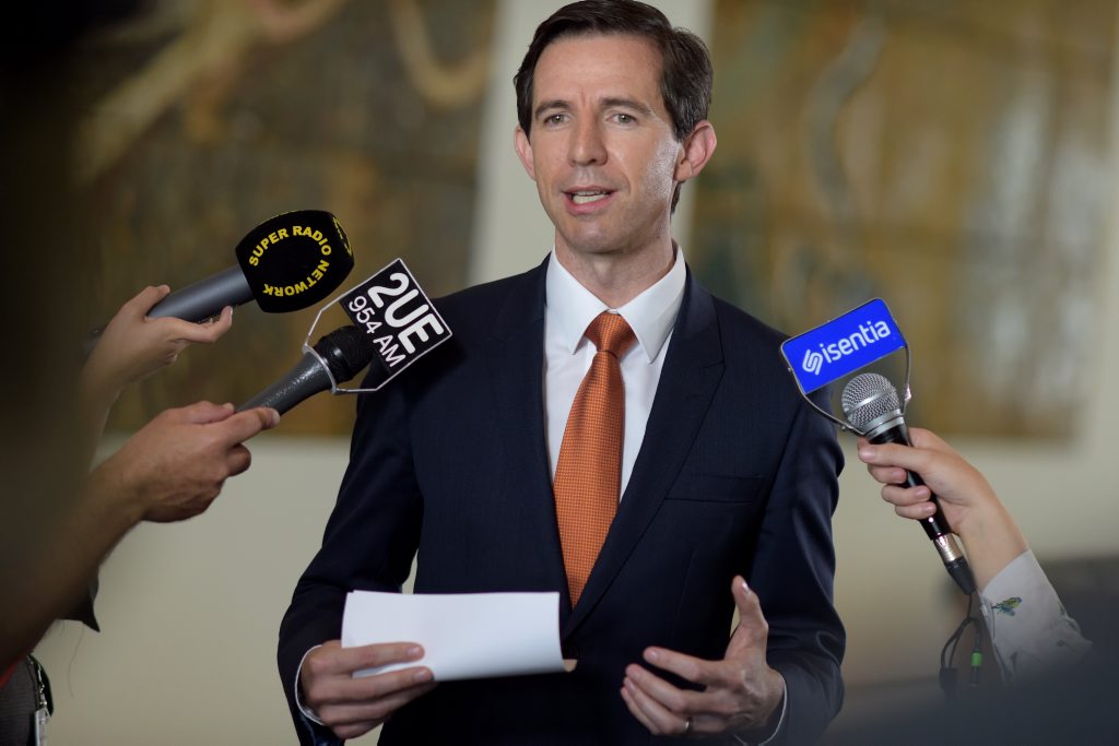 WARNING ISSUED: Australian Education Minister Simon Birmingham addresses the media yesterday. WARNING ISSUED: Australian Education Minister Simon Birmingham addresses the media yesterday.