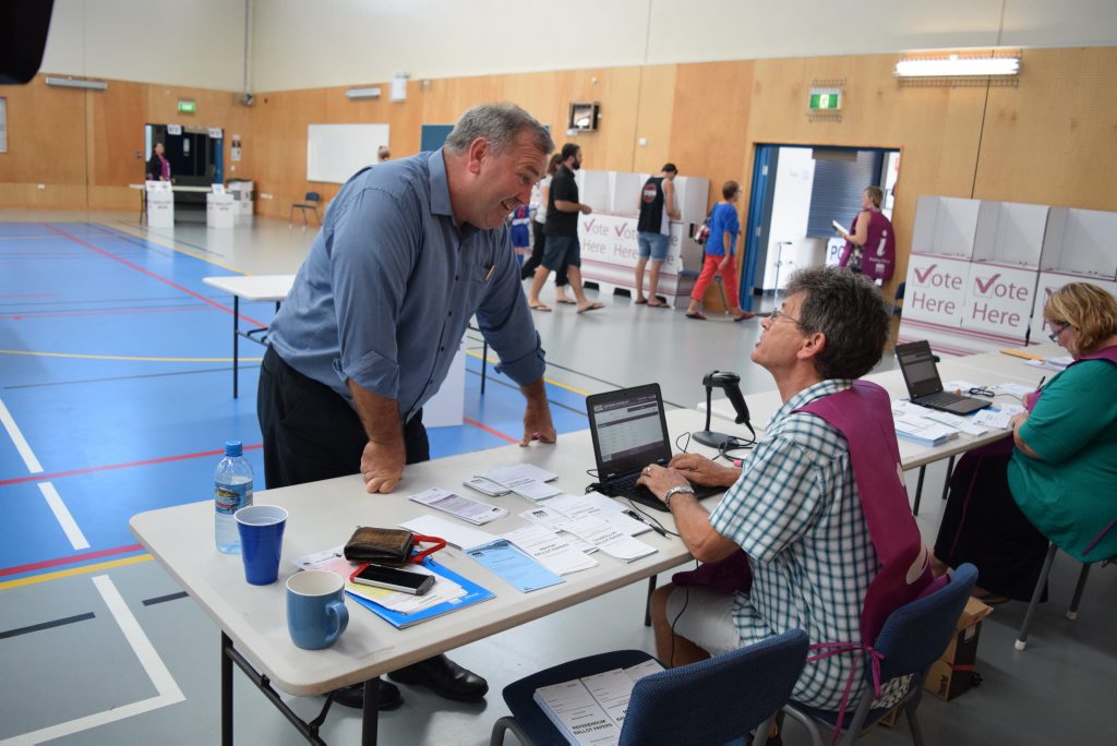 Bundy Votes 2016: Voting at Norville School in Bundaberg. Bundy Votes 2016: Voting at Norville School in Bundaberg.
