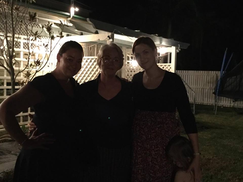 Margaret Strelow with her daughters Deb and Priscilla Margaret Strelow with her daughters Deb and Priscilla
