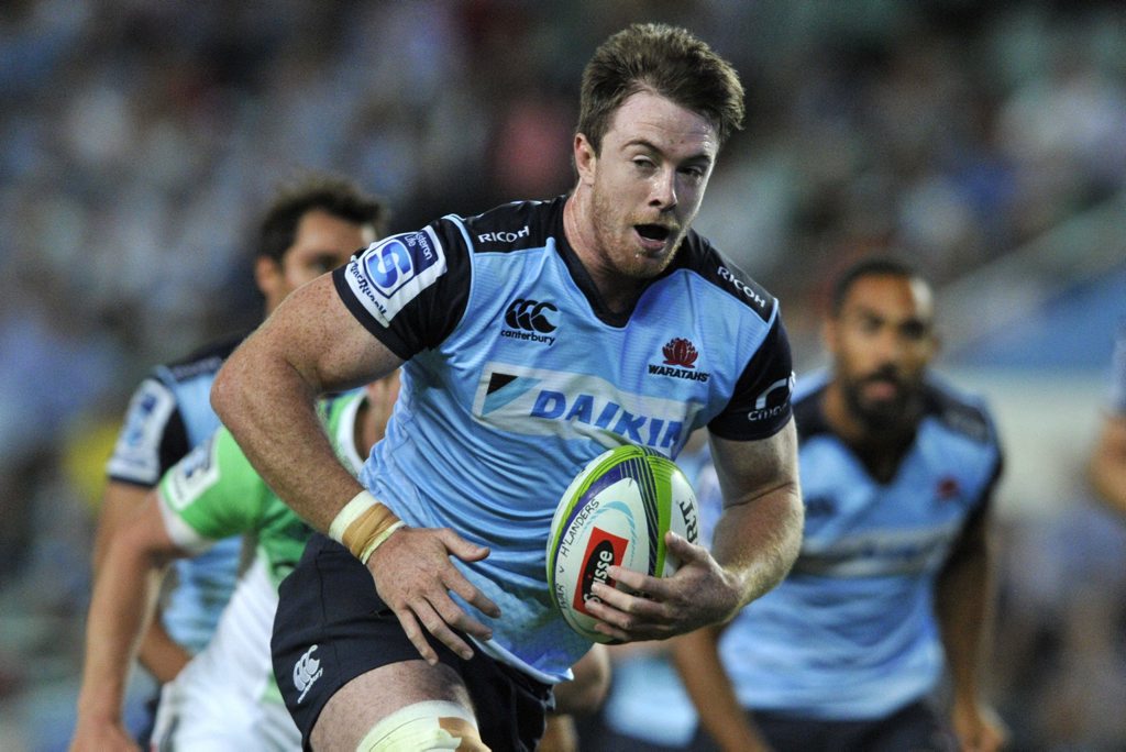 Jed Holloway of the Waratahs runs with the ball during the Round 4 Super Rugby match between the NSW Waratahs and the Highlanders at Allianz Stadium in Sydney, Friday, March 18, 2016. (AAP Image/Joel Carrett) NO ARCHIVING, EDITORIAL USE ONLY Jed Holloway of the Waratahs runs with the ball during the Round 4 Super Rugby match between the NSW Waratahs and the Highlanders at Allianz Stadium in Sydney, Friday, March 18, 2016. (AAP Image/Joel Carrett) NO ARCHIVING, EDITORIAL USE ONLY