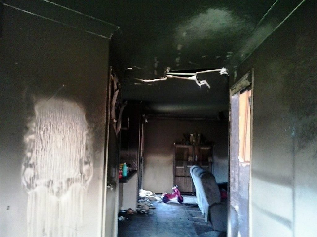 The family home at Mt Kynoch has been extensively damaged in the Friday night fire. The family home at Mt Kynoch has been extensively damaged in the Friday night fire.