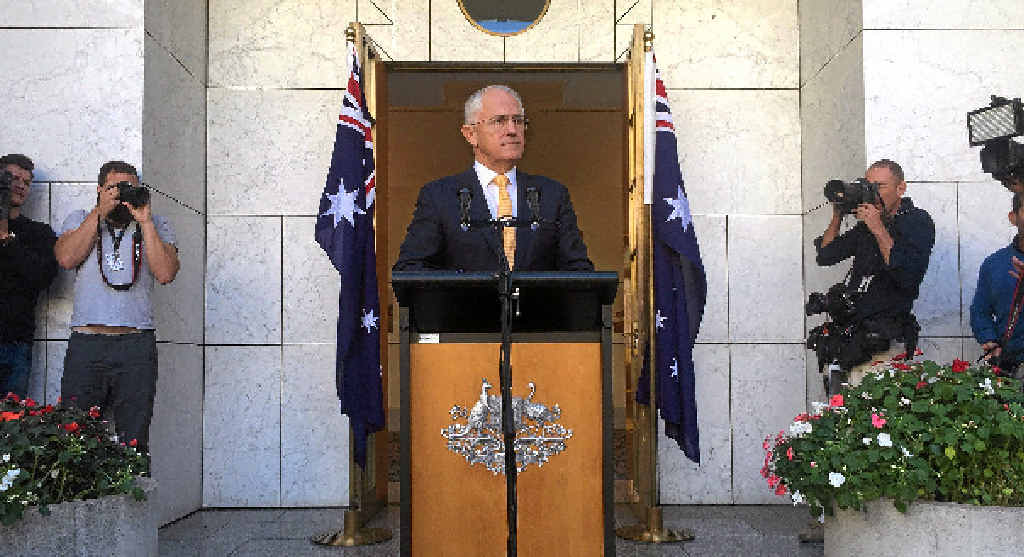 RATING DROP: The latest Newspoll shows Prime Minister Malcolm Turnbull’s satisfaction rating has dropped. Mr Turnbull fronted media yesterday to announce a possible July 2 election. RATING DROP: The latest Newspoll shows Prime Minister Malcolm Turnbull’s satisfaction rating has dropped. Mr Turnbull fronted media yesterday to announce a possible July 2 election.