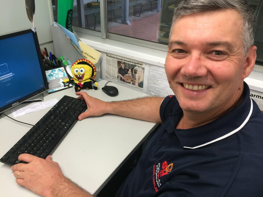 School chaplain Shane Brigg. 