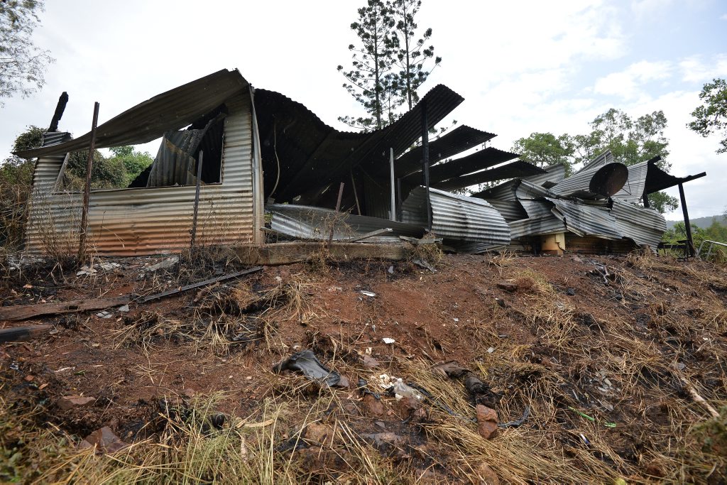 House fire at Kandanga Creek Road, Upper Kandanga.Photo Patrick Woods / Gympie Times House fire at Kandanga Creek Road, Upper Kandanga.Photo Patrick Woods / Gympie Times